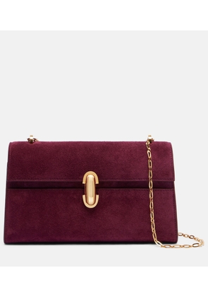 Savette Symmetry suede crossbody bag