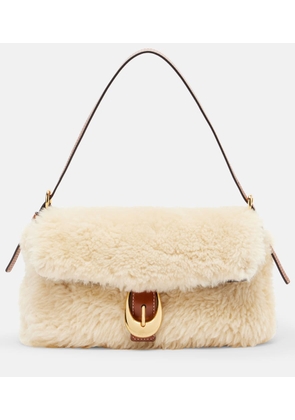 Staud Harlow shearling shoulder bag