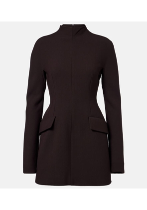 Sportmax Peplum gabardine minidress