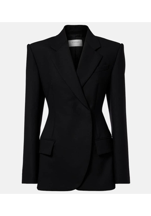 Sportmax Double-breasted peplum blazer
