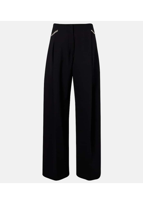 Sportmax Pleated low-rise wide-leg pants