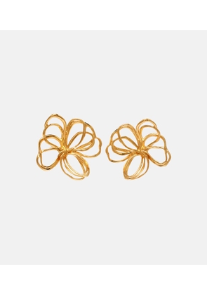 Oscar de la Renta Threaded Flower earrings