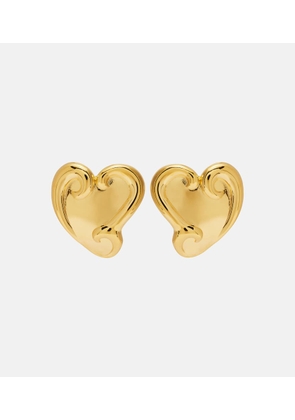 Oscar de la Renta Swirl Heart earrings