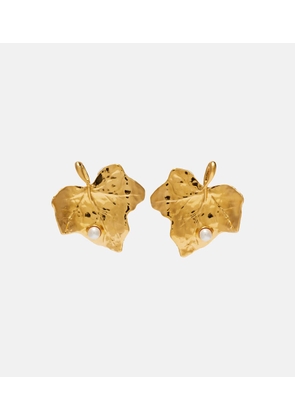 Oscar de la Renta Vines clip-on earrings