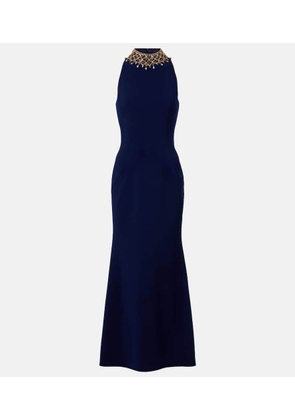 Jenny Packham Pechora crystal-embellished gown