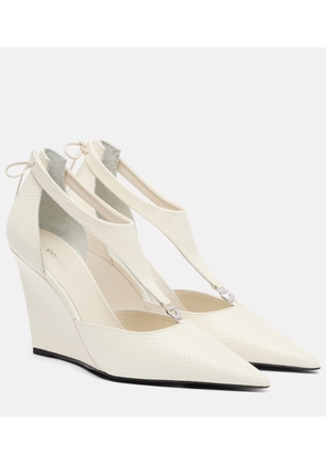 Coperni Leather wedge pumps