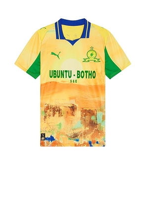 Puma Select x Kidsuper Jersey Replica in Pel Yellow & Fast Green - Yellow. Size L (also in XL/1X).