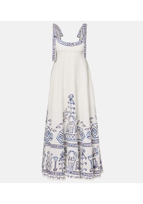 Alemais x LRNCE Leela printed linen maxi dress