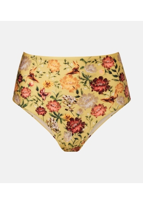 Agua by Agua Bendita Magenta floral bikini bottoms