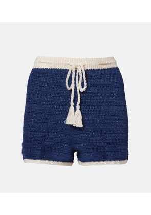 Anna Kosturova Crochet cotton shorts