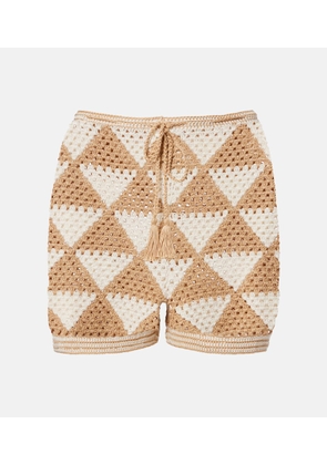 Anna Kosturova Maija crochet cotton shorts