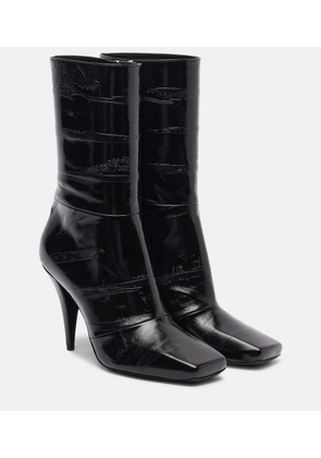 Givenchy Sliced Square 95 leather ankle boots