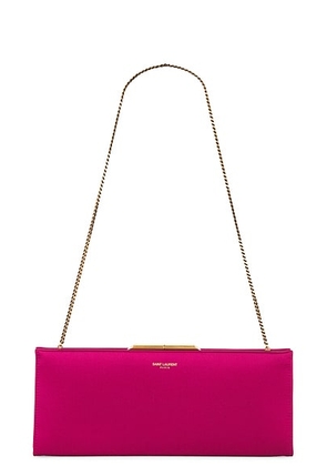 Saint Laurent Small Midnight Pochette in Deep Magenta - Pink. Size all.
