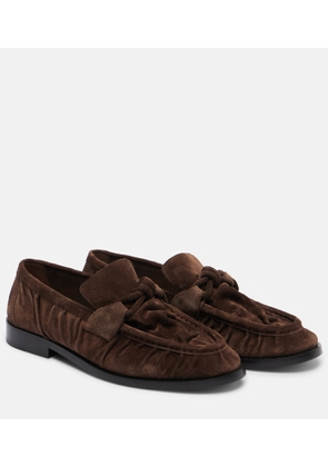 Bottega Veneta Astaire Knot suede loafers