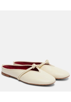 Bottega Veneta Rosa leather mules