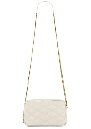 Saint Laurent Mini Camera Bag in Crema Soft - Cream. Size all.