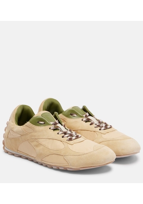 Bottega Veneta Orbit Flash suede-trimmed sneakers