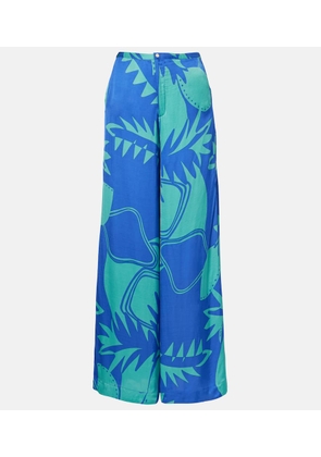 Poupette St Barth Clea printed wide-leg pants