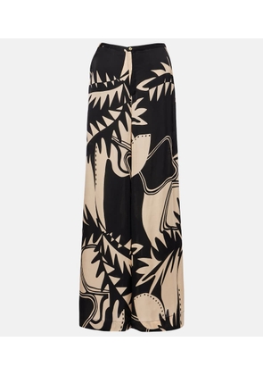 Poupette St Barth Clea printed wide-leg pants