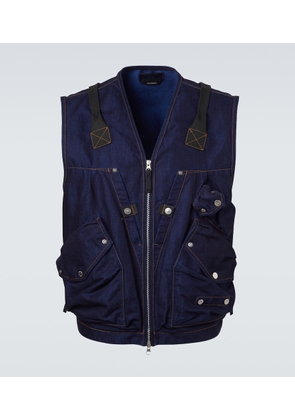 Stone Island Denim cargo vest