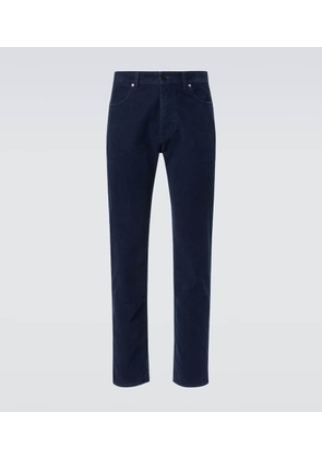 Stone Island Mid-rise cotton corduroy slim jeans