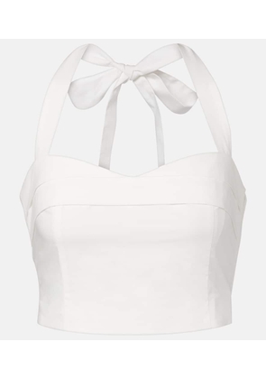 Posse Rue halterneck cotton crop top