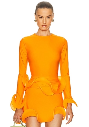 Sid Neigum for FWRD Wave Tube Top in Tangerine - Orange. Size M (also in L, S, XS).