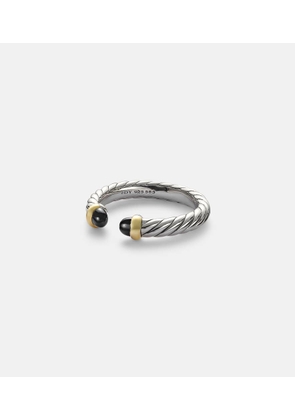 David Yurman Cable CollectiblesÂ® Petite Cable sterling silver ring with onyx