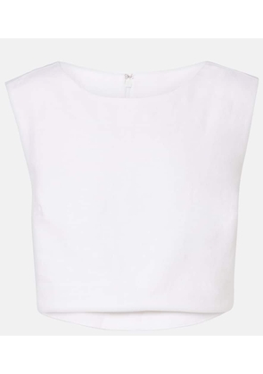 Posse Martina cropped linen top
