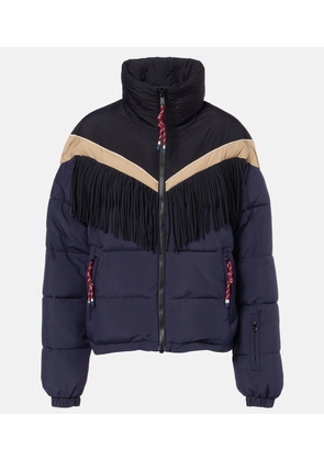 The Upside Fox fringed ski jacket