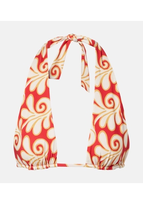 Cala de la Cruz Priscilla printed bikini top