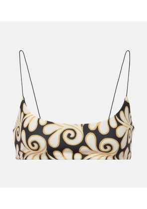 Cala de la Cruz Isla printed bikini top