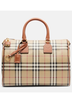 Burberry Bowling Medium Burberry Check top-handle bag