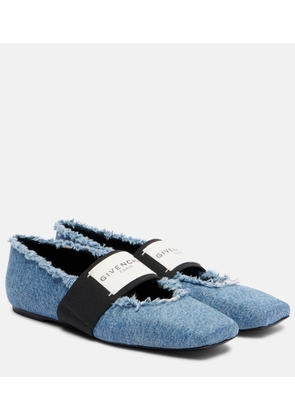 Givenchy Sliced Square denim ballet flats