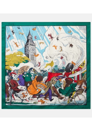 Burberry Printed silk twill scarf