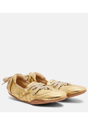 Acne Studios Bilaria metallic leather sneakers