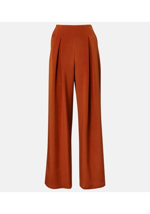 Max Mara Palude silk-blend crepe wide-leg pants