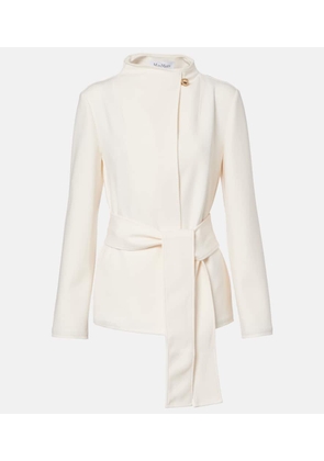 Max Mara Talamo belted jersey jacket