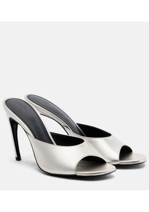 The Attico Betta 95 metallic leather mules