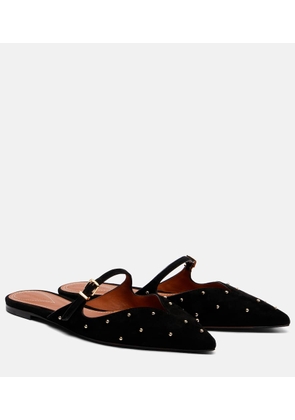 Zimmermann Aura studded suede mules