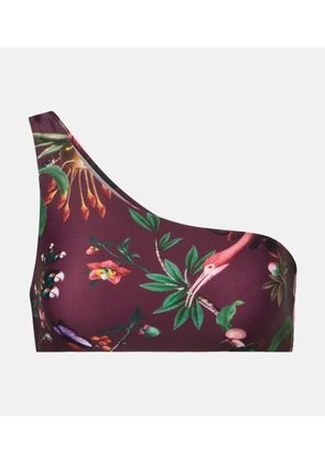 La DoubleJ Goddess printed bikini top