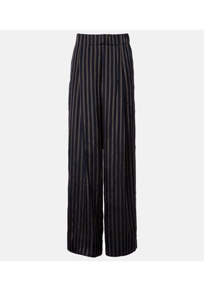 Dries Van Noten Striped wide-leg pants