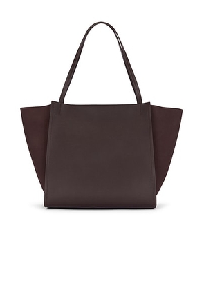 St. Agni Wonton Tote Bag in Coffee - Chocolate. Size all.