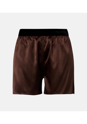 Tom Ford Silk-blend satin shorts
