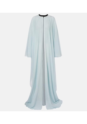 Tom Ford Leather-trimmed silk kaftan