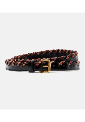 Dries Van Noten Braided leather belt