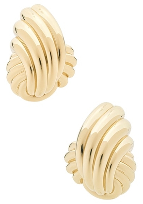 Retrofete Jill Earrings in Gold - Metallic Gold. Size all.