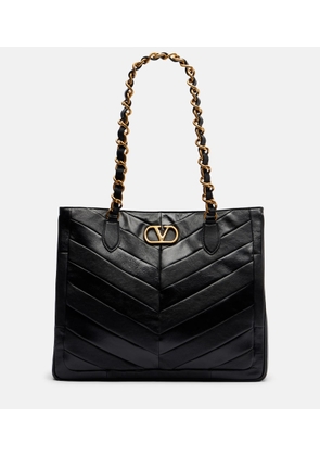 Valentino Garavani Laseine Small chevron leather tote bag