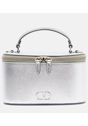 Valentino Garavani VLogo Mini metallic leather vanity bag