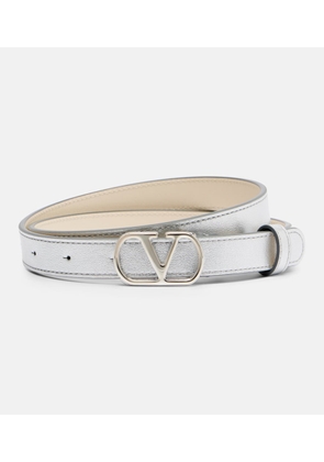 Valentino Garavani Metallic leather belt